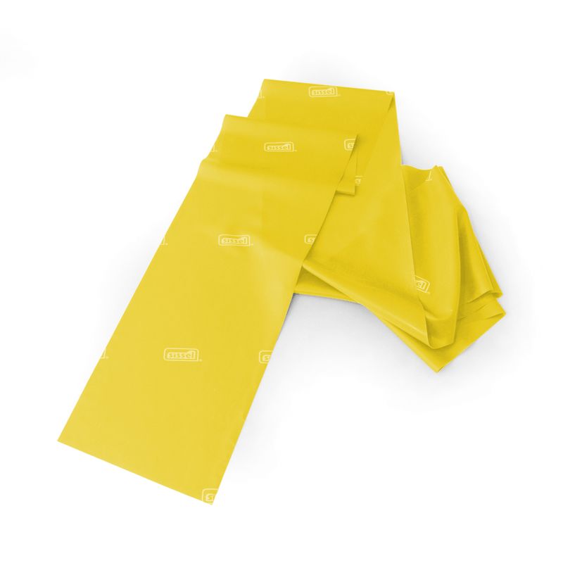 Bande élastique jaune SISSEL® FITBAND Essential 2,5 m - Bande de tonification
