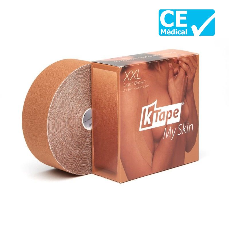 Packaging bande de kinésiologie K-Tape® XXL Marron clair | Bande k-tape
