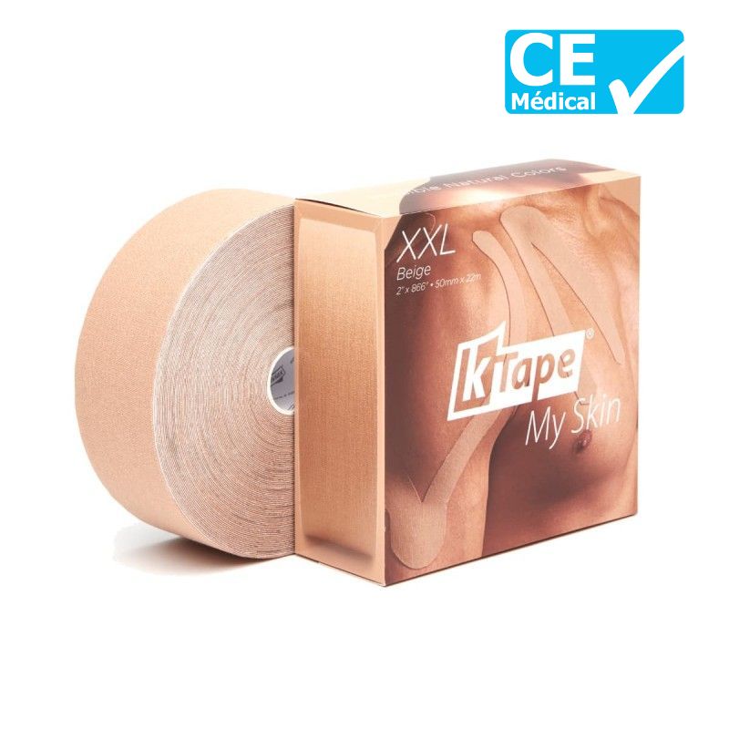 Packaging bande de kinésiologie K-Tape® XXL Beige | Bande k-tape