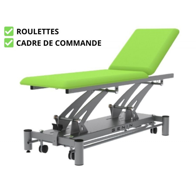 Table de massage GENIN Espace 3175 2 plans verte - sisselpro.fr